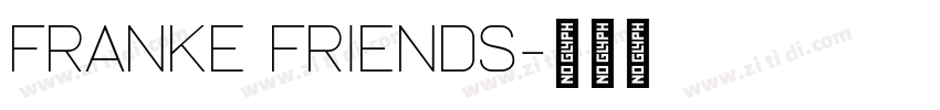 franke friends字体转换